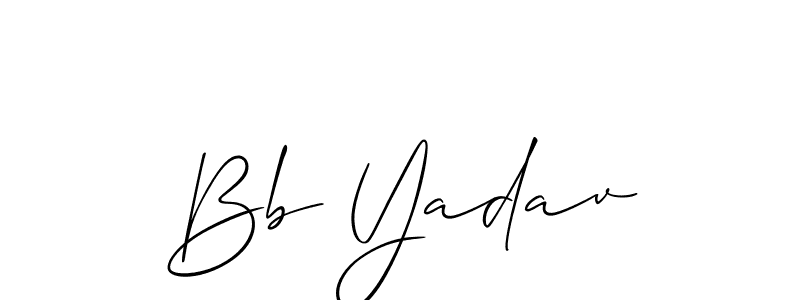 Make a beautiful signature design for name Bb Yadav. Use this online signature maker to create a handwritten signature for free. Bb Yadav signature style 2 images and pictures png