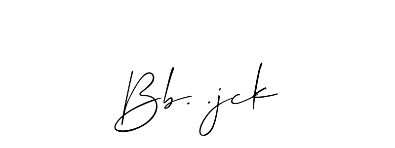 How to Draw Bb. .jck signature style? Allison_Script is a latest design signature styles for name Bb. .jck. Bb. .jck signature style 2 images and pictures png