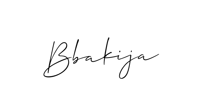 Best and Professional Signature Style for Bbakija. Allison_Script Best Signature Style Collection. Bbakija signature style 2 images and pictures png