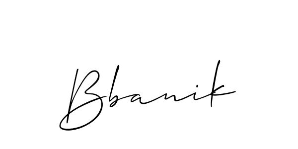 You can use this online signature creator to create a handwritten signature for the name Bbanik. This is the best online autograph maker. Bbanik signature style 2 images and pictures png