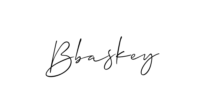 Make a beautiful signature design for name Bbaskey. With this signature (Allison_Script) style, you can create a handwritten signature for free. Bbaskey signature style 2 images and pictures png