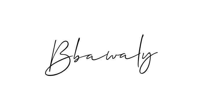 Bbawaly stylish signature style. Best Handwritten Sign (Allison_Script) for my name. Handwritten Signature Collection Ideas for my name Bbawaly. Bbawaly signature style 2 images and pictures png