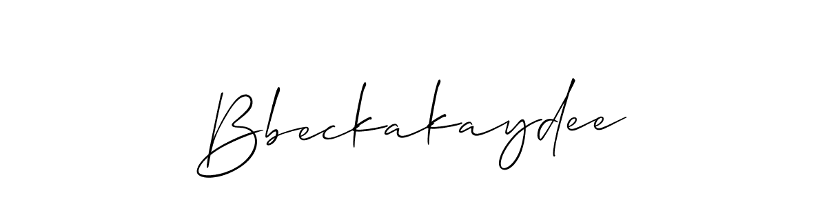 Also we have Bbeckakaydee name is the best signature style. Create professional handwritten signature collection using Allison_Script autograph style. Bbeckakaydee signature style 2 images and pictures png