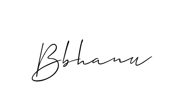 Make a beautiful signature design for name Bbhanu. With this signature (Allison_Script) style, you can create a handwritten signature for free. Bbhanu signature style 2 images and pictures png