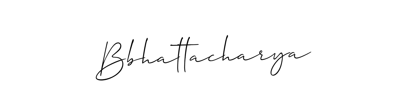 Create a beautiful signature design for name Bbhattacharya. With this signature (Allison_Script) fonts, you can make a handwritten signature for free. Bbhattacharya signature style 2 images and pictures png