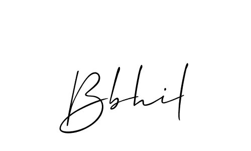 Make a beautiful signature design for name Bbhil. With this signature (Allison_Script) style, you can create a handwritten signature for free. Bbhil signature style 2 images and pictures png