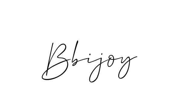 How to make Bbijoy signature? Allison_Script is a professional autograph style. Create handwritten signature for Bbijoy name. Bbijoy signature style 2 images and pictures png