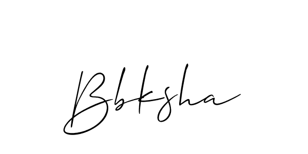 Best and Professional Signature Style for Bbksha. Allison_Script Best Signature Style Collection. Bbksha signature style 2 images and pictures png