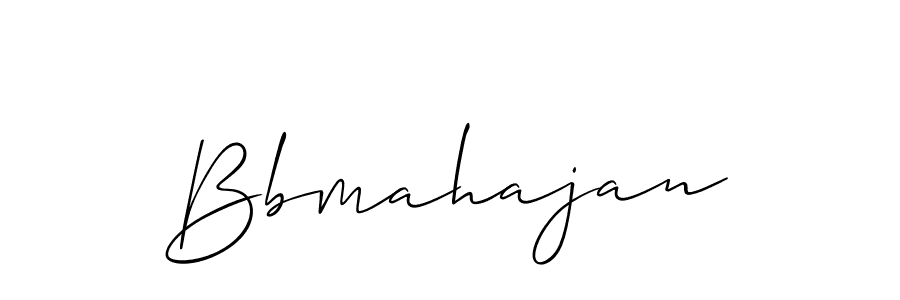 Design your own signature with our free online signature maker. With this signature software, you can create a handwritten (Allison_Script) signature for name Bbmahajan. Bbmahajan signature style 2 images and pictures png