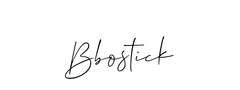 It looks lik you need a new signature style for name Bbostick. Design unique handwritten (Allison_Script) signature with our free signature maker in just a few clicks. Bbostick signature style 2 images and pictures png