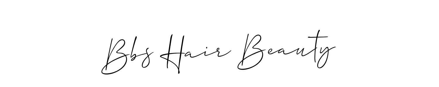 Use a signature maker to create a handwritten signature online. With this signature software, you can design (Allison_Script) your own signature for name Bbs Hair Beauty. Bbs Hair Beauty signature style 2 images and pictures png