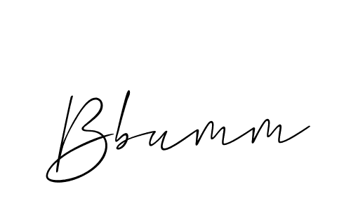 How to make Bbumm signature? Allison_Script is a professional autograph style. Create handwritten signature for Bbumm name. Bbumm signature style 2 images and pictures png