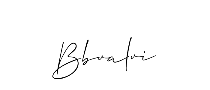 How to Draw Bbvalvi signature style? Allison_Script is a latest design signature styles for name Bbvalvi. Bbvalvi signature style 2 images and pictures png