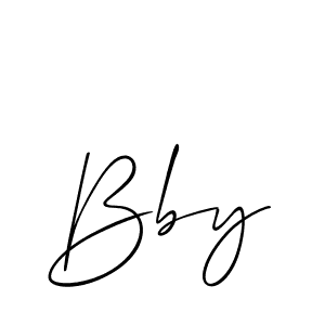 Also You can easily find your signature by using the search form. We will create Bby name handwritten signature images for you free of cost using Allison_Script sign style. Bby signature style 2 images and pictures png