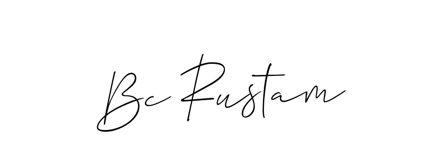 Best and Professional Signature Style for Bc Rustam. Allison_Script Best Signature Style Collection. Bc Rustam signature style 2 images and pictures png