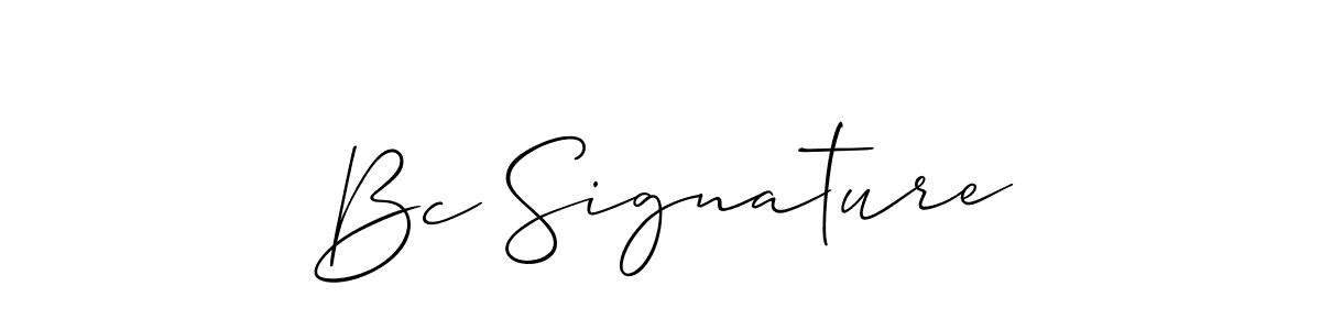 Make a short Bc Signature signature style. Manage your documents anywhere anytime using Allison_Script. Create and add eSignatures, submit forms, share and send files easily. Bc Signature signature style 2 images and pictures png