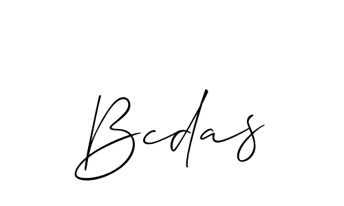 Best and Professional Signature Style for Bcdas. Allison_Script Best Signature Style Collection. Bcdas signature style 2 images and pictures png