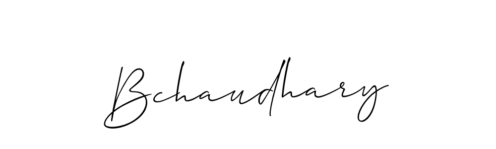 Make a beautiful signature design for name Bchaudhary. With this signature (Allison_Script) style, you can create a handwritten signature for free. Bchaudhary signature style 2 images and pictures png