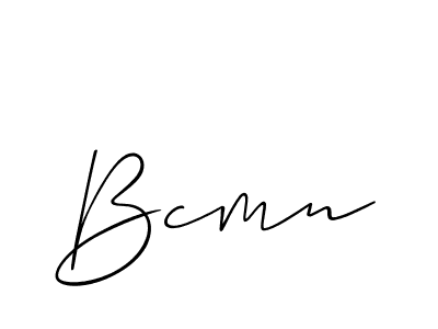 How to Draw Bcmn signature style? Allison_Script is a latest design signature styles for name Bcmn. Bcmn signature style 2 images and pictures png