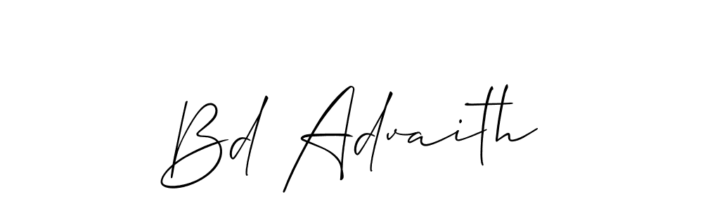 Also we have Bd Advaith name is the best signature style. Create professional handwritten signature collection using Allison_Script autograph style. Bd Advaith signature style 2 images and pictures png