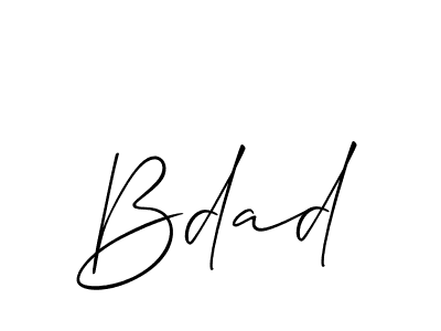 if you are searching for the best signature style for your name Bdad. so please give up your signature search. here we have designed multiple signature styles  using Allison_Script. Bdad signature style 2 images and pictures png