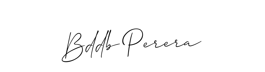 Bddb Perera stylish signature style. Best Handwritten Sign (Allison_Script) for my name. Handwritten Signature Collection Ideas for my name Bddb Perera. Bddb Perera signature style 2 images and pictures png