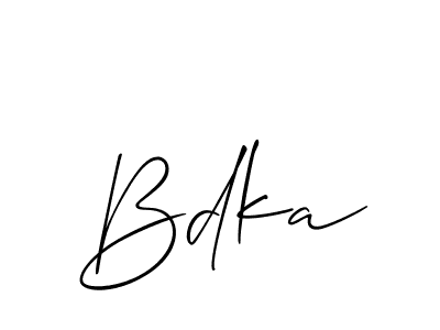 Make a beautiful signature design for name Bdka. Use this online signature maker to create a handwritten signature for free. Bdka signature style 2 images and pictures png