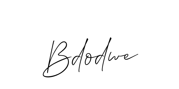 if you are searching for the best signature style for your name Bdodwe. so please give up your signature search. here we have designed multiple signature styles  using Allison_Script. Bdodwe signature style 2 images and pictures png