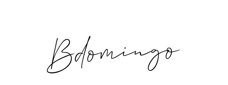 The best way (Allison_Script) to make a short signature is to pick only two or three words in your name. The name Bdomingo include a total of six letters. For converting this name. Bdomingo signature style 2 images and pictures png