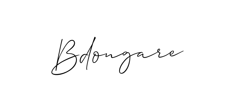 Also we have Bdongare name is the best signature style. Create professional handwritten signature collection using Allison_Script autograph style. Bdongare signature style 2 images and pictures png