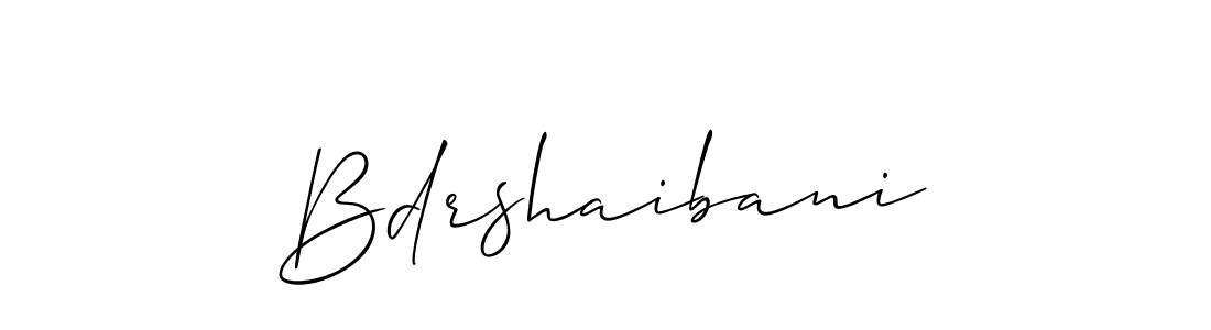 Use a signature maker to create a handwritten signature online. With this signature software, you can design (Allison_Script) your own signature for name Bdrshaibani. Bdrshaibani signature style 2 images and pictures png