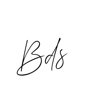 Create a beautiful signature design for name Bds. With this signature (Allison_Script) fonts, you can make a handwritten signature for free. Bds signature style 2 images and pictures png