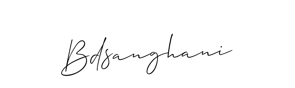 You should practise on your own different ways (Allison_Script) to write your name (Bdsanghani) in signature. don't let someone else do it for you. Bdsanghani signature style 2 images and pictures png