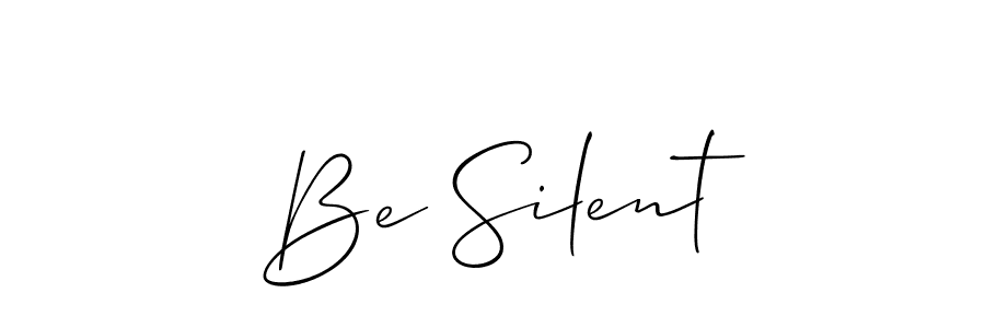 You should practise on your own different ways (Allison_Script) to write your name (Be Silent) in signature. don't let someone else do it for you. Be Silent signature style 2 images and pictures png