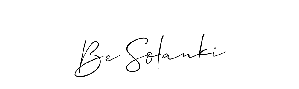 if you are searching for the best signature style for your name Be Solanki. so please give up your signature search. here we have designed multiple signature styles  using Allison_Script. Be Solanki signature style 2 images and pictures png