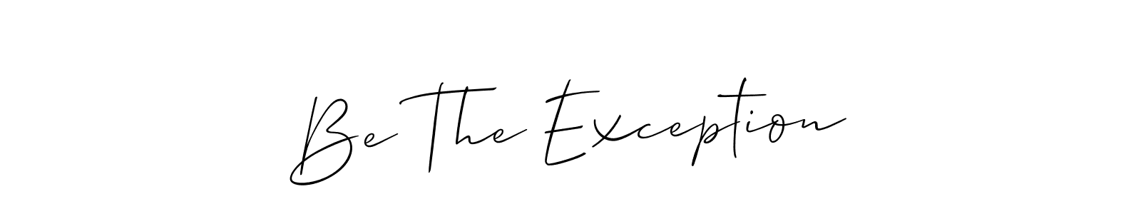 You can use this online signature creator to create a handwritten signature for the name Be The Exception. This is the best online autograph maker. Be The Exception signature style 2 images and pictures png