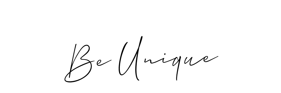 How to make Be Unique signature? Allison_Script is a professional autograph style. Create handwritten signature for Be Unique name. Be Unique signature style 2 images and pictures png
