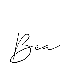 The best way (Allison_Script) to make a short signature is to pick only two or three words in your name. The name Bea include a total of six letters. For converting this name. Bea signature style 2 images and pictures png