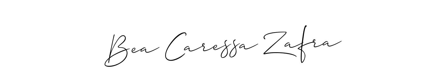 Use a signature maker to create a handwritten signature online. With this signature software, you can design (Allison_Script) your own signature for name Bea Caressa Zafra. Bea Caressa Zafra signature style 2 images and pictures png