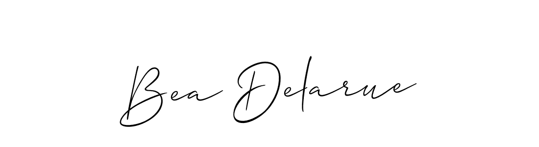 Allison_Script is a professional signature style that is perfect for those who want to add a touch of class to their signature. It is also a great choice for those who want to make their signature more unique. Get Bea Delarue name to fancy signature for free. Bea Delarue signature style 2 images and pictures png