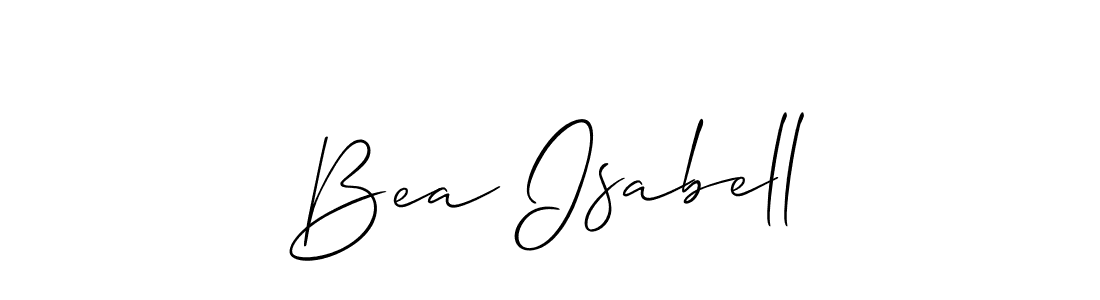Design your own signature with our free online signature maker. With this signature software, you can create a handwritten (Allison_Script) signature for name Bea Isabell. Bea Isabell signature style 2 images and pictures png