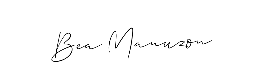 Check out images of Autograph of Bea Manuzon name. Actor Bea Manuzon Signature Style. Allison_Script is a professional sign style online. Bea Manuzon signature style 2 images and pictures png