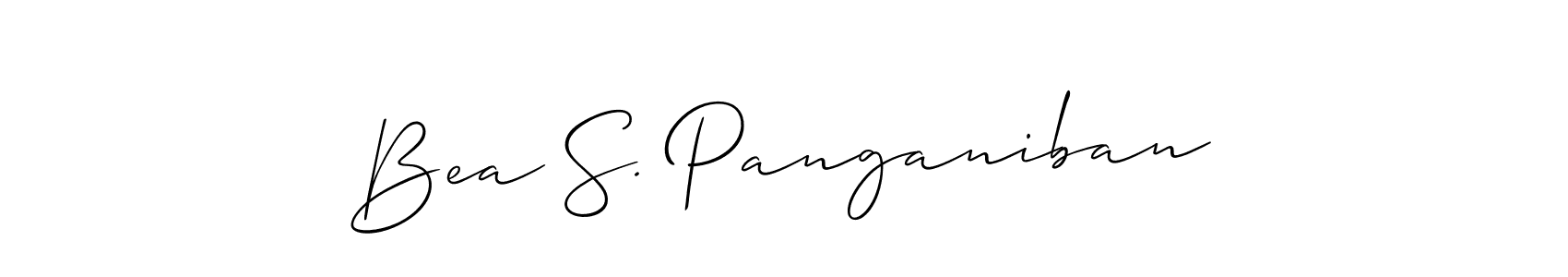 if you are searching for the best signature style for your name Bea S. Panganiban. so please give up your signature search. here we have designed multiple signature styles  using Allison_Script. Bea S. Panganiban signature style 2 images and pictures png