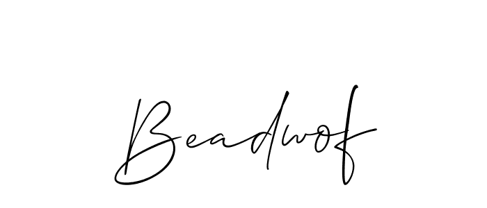 Once you've used our free online signature maker to create your best signature Allison_Script style, it's time to enjoy all of the benefits that Beadwof name signing documents. Beadwof signature style 2 images and pictures png