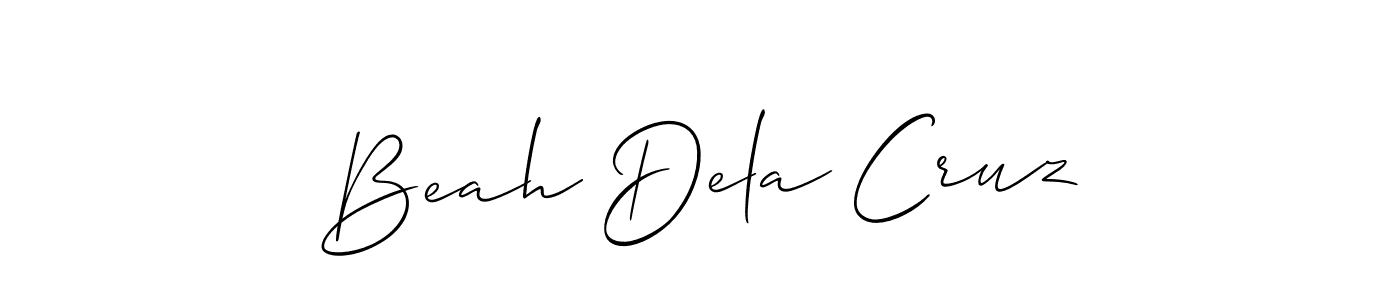 Also we have Beah Dela Cruz name is the best signature style. Create professional handwritten signature collection using Allison_Script autograph style. Beah Dela Cruz signature style 2 images and pictures png