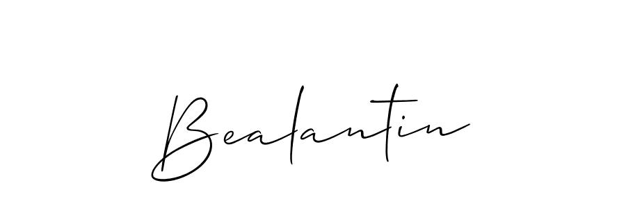 How to make Bealantin name signature. Use Allison_Script style for creating short signs online. This is the latest handwritten sign. Bealantin signature style 2 images and pictures png