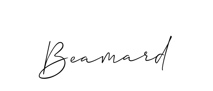 Best and Professional Signature Style for Beamard. Allison_Script Best Signature Style Collection. Beamard signature style 2 images and pictures png