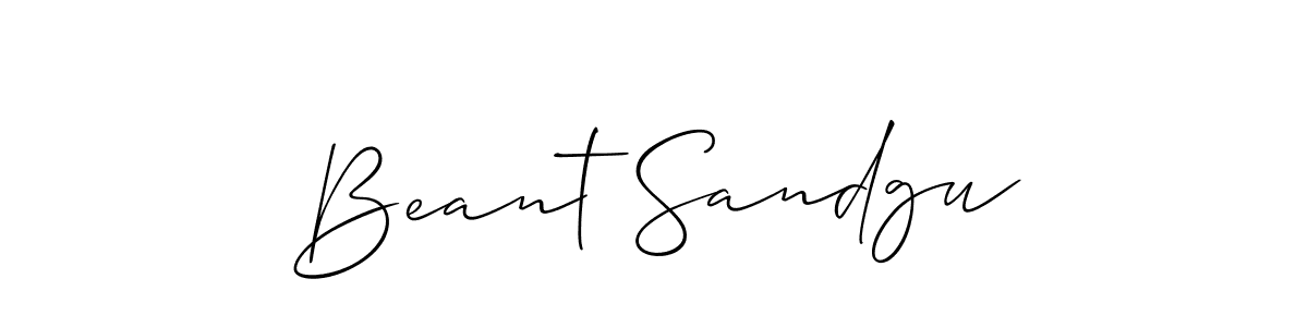 This is the best signature style for the Beant Sandgu name. Also you like these signature font (Allison_Script). Mix name signature. Beant Sandgu signature style 2 images and pictures png
