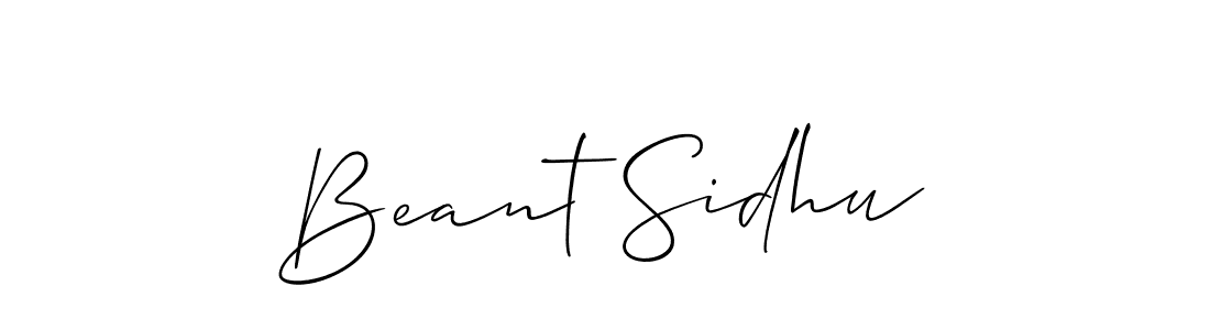 if you are searching for the best signature style for your name Beant Sidhu. so please give up your signature search. here we have designed multiple signature styles  using Allison_Script. Beant Sidhu signature style 2 images and pictures png