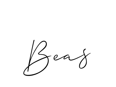 Allison_Script is a professional signature style that is perfect for those who want to add a touch of class to their signature. It is also a great choice for those who want to make their signature more unique. Get Beas name to fancy signature for free. Beas signature style 2 images and pictures png